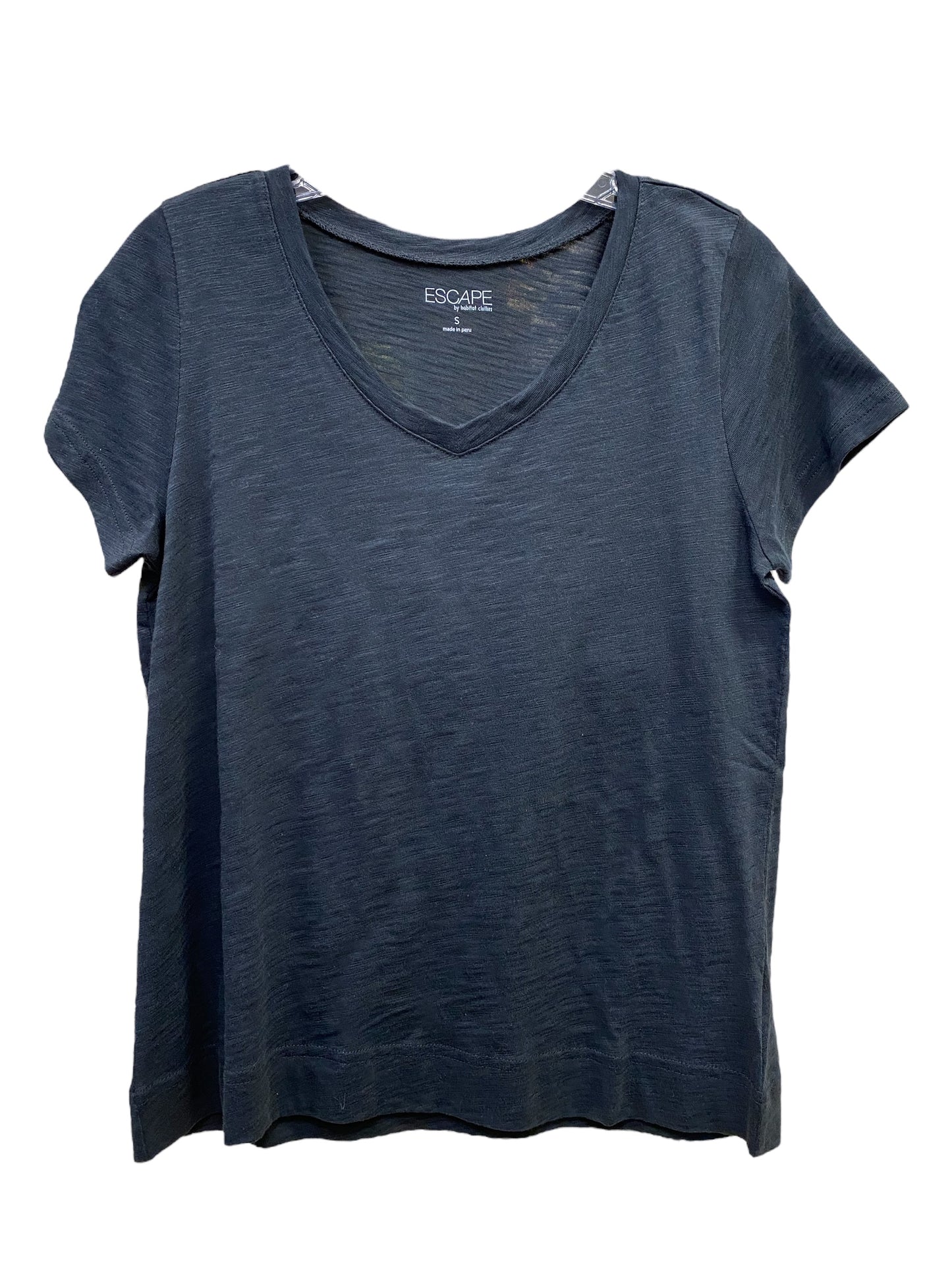 Cotton V-Neck Tee - Black