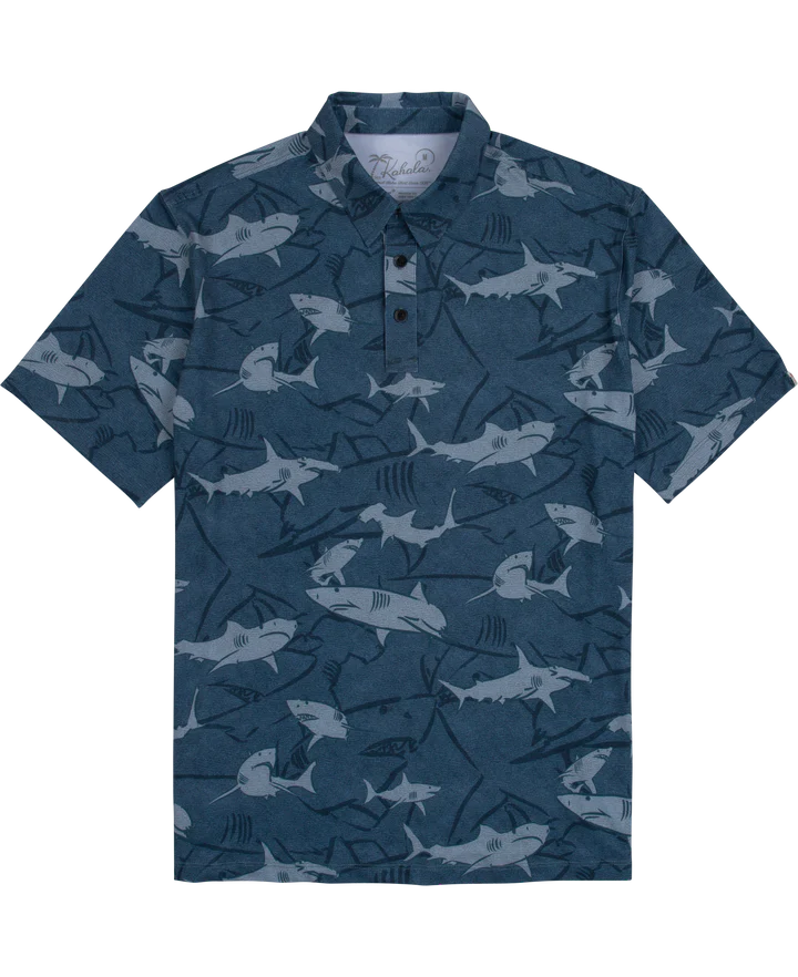 Shiver Knit Polo-Grey