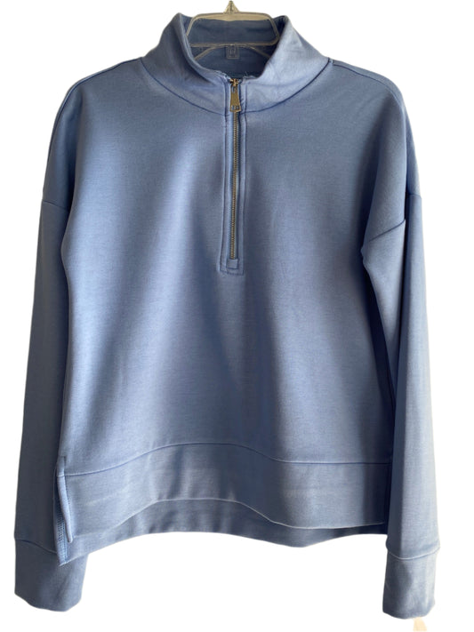 1/2 Zip Pullover-Clear Periwinkle