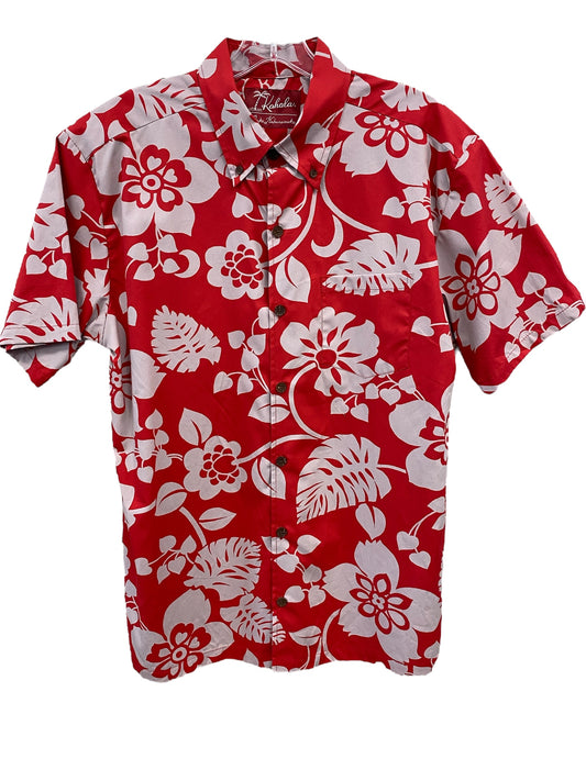 Kihapai Pareo SS Shirt-Red