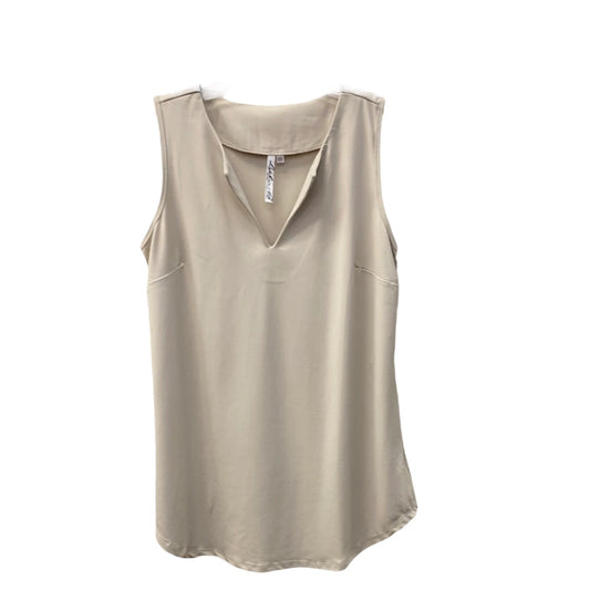 Sleeveless Keyhole Top - Stone