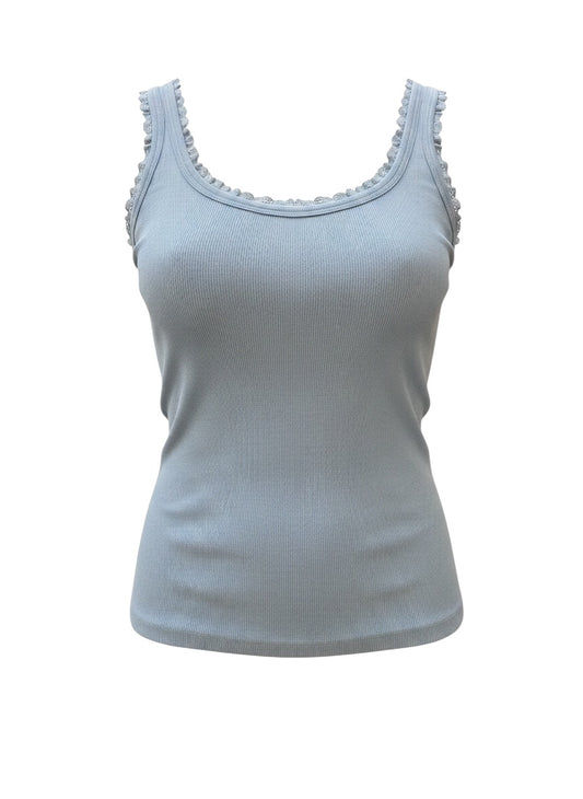 Jade Tank Top-Medium Blue