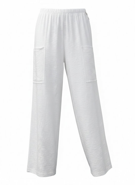 Pocket Flood Pant-White