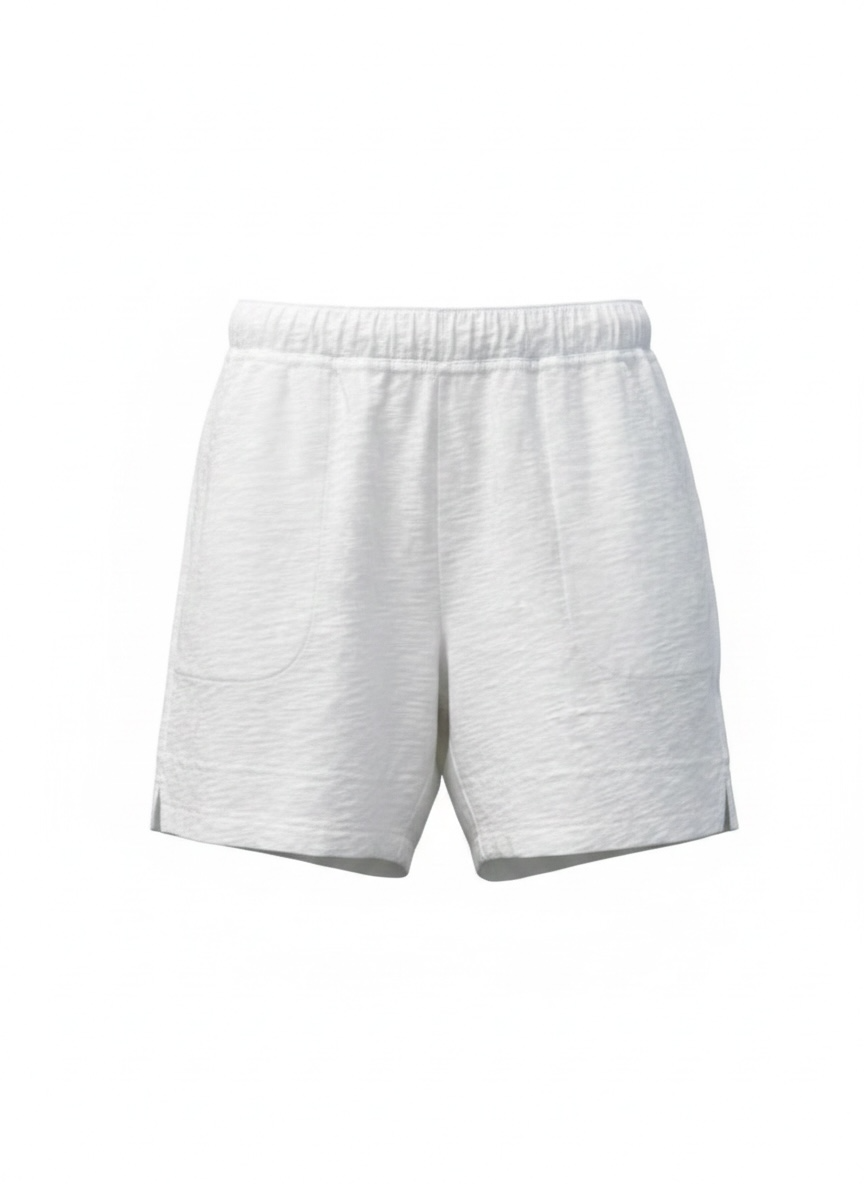 Cotton Slub Short-White